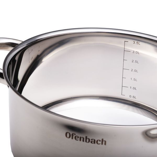 Кастрюля Ofenbach 4л из нержавеющей стали (100526) 100526 фото