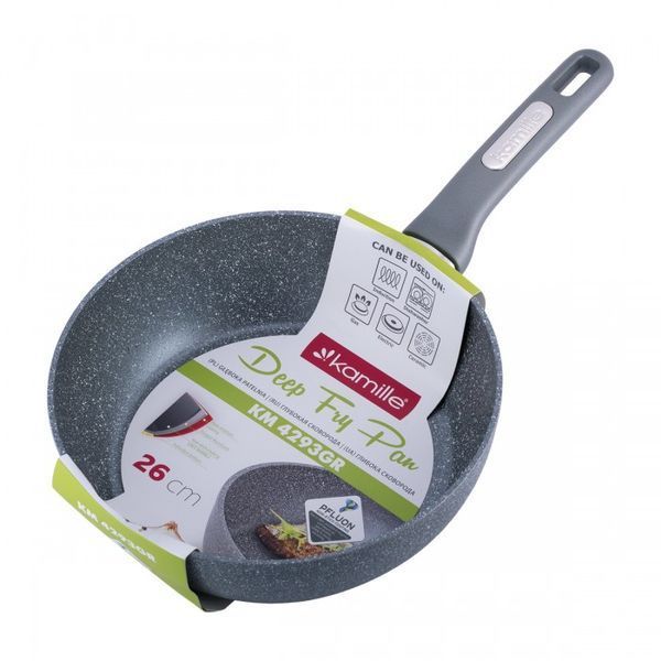 Сотейник Kamille 26см с гранитным покрытием из алюминия (4293GR) 4293GR фото