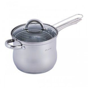 Кастрюля-фритюрница Kamille 3,5л из нержавеющей стали (5852) 5852 фото